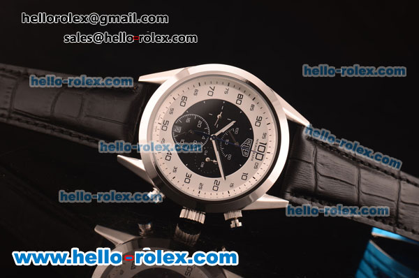 Tag Heuer Mikrograph Asia Automatic Steel Case with White/Black Dial - Click Image to Close